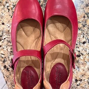 Comfortiva Women's Vibrant Red Flats